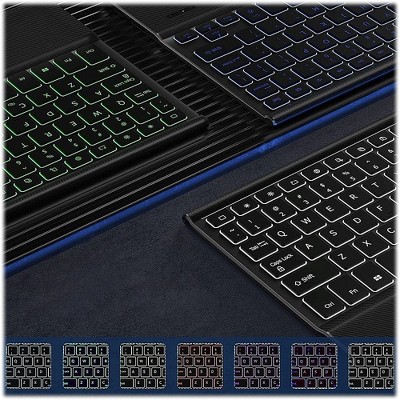SAHARA - Navigation Series Keyboard Case with TrackPad for Samsung Galaxy Tab S10 FE, Tab S9 and Tab S9 FE - Black