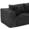 MAYEERTY 104 in Plush Fleece Convertible Sofa, Compressed Zero-Assembly Modular Beige Living Room Sofa - 4 of 4
