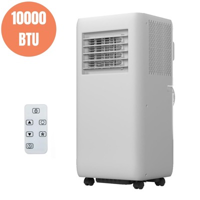 10000 BTU Portable Air Conditioner with Remote – 3-in-1 AC, Dehumidifier & Fan, Cools up to 450 Sq. Ft, Sleep Mode, Timer, Quiet Operation