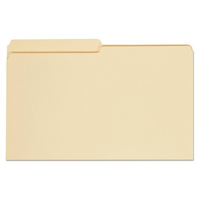 Universal File Folders 1/2 Cut, One-Ply Top Tab, Legal, 100 ct - Manila