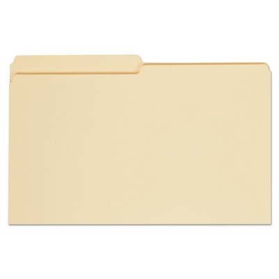 Universal File Folders 1/2 Cut, One-Ply Top Tab, Legal, 100 ct - Manila