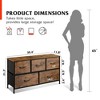 Fabric Dresser for Bedroom, Wide 5-Drawer Chest of Drawers with Storage Organizer Unit - 3 of 4