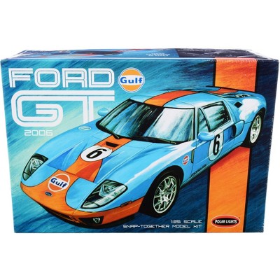 Skill 2 Snap Model Kit 2006 Ford GT "Gulf Oil" 1/25 Scale Model by Polar Lights