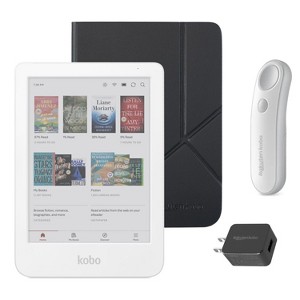 Kobo Clara Colour (White) eReader with SleepCover & White Remote Page Turner Bundle - 1 of 4