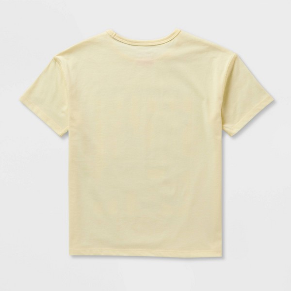 Paquete de 2 playeras adaptativas de manga corta para niña, gráfica 'Dog & Pastries', corte holgado - Cat & Jack™ púrpura/amarillo 2