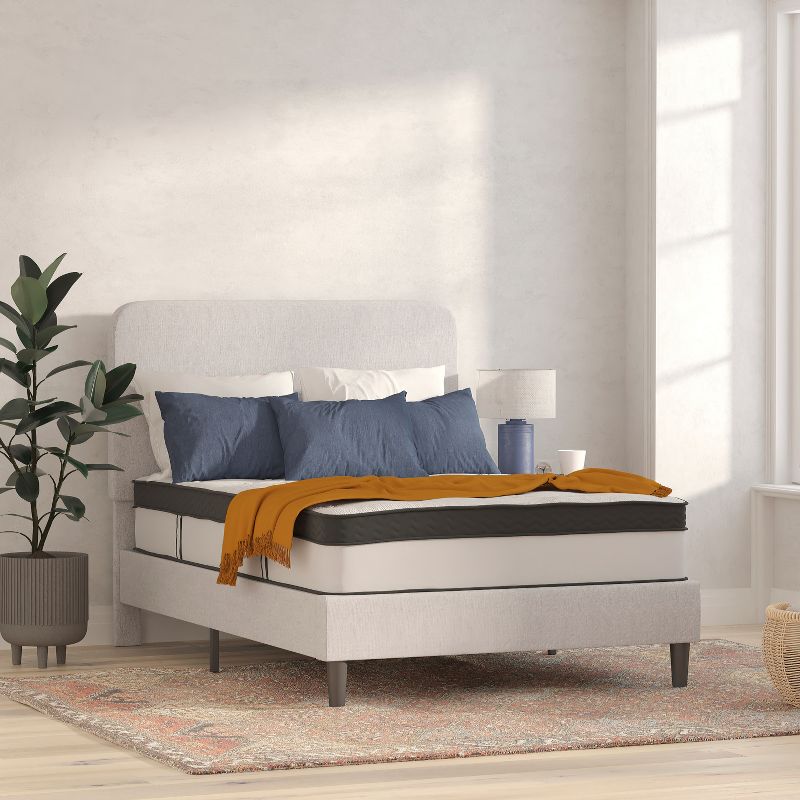 Flash Furniture Capri Comfortable Sleep 12 Inch CertiPUR-US Certified Memory Foam & Pocket Spring Mattress, Mattress in a Box, 1 of 21