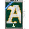 Trends International MLB Oakland Athletics - Logo 25 Framed Wall Poster Prints - 3 of 4