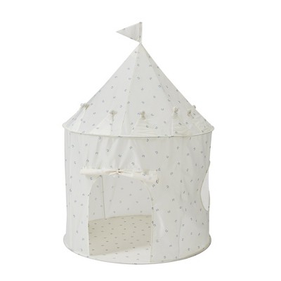 3 Sprouts Kids Recycled Fabric Play Tent - Blueberry Ivory