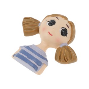 Unique Bargains Decorative Magnets Magnetic Fridge Sticker Irregular Shape Resin Lilac Beige 1Pc - 1 of 3