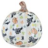 Blue Rose Polish Pottery 653 Vena Pumpkin Luminary - 2 of 2