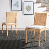 Tojo Cane Dining Chair W/ Cushion (Set of 2) - DCH6502 - Safavieh - 3 of 4