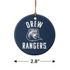 Drew University Rangers Logo Porcelain Holiday Christmas Tree Ornament - 3 of 4