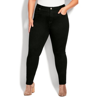Women's Plus Size Slim Fit Jean Black - Black | Avenue : Target