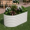 4x2x2ft & 6x3x2ft Galvanized Steel Raised Garden Bed, Heavy-Duty Oval Planter Box, Corrosion-Resistant Outdoor Gardening Kit - 2 of 4