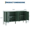 59" Buffet Cabinet with Storage, Modern Sideboard with 4 Doors and Adjustable Shelves, Credenza Coffee Bar Cabinet - 2 of 4