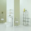 Organize It All Four Tier Bath Shelf Chrome : Microfiber, Machine Washable, Non-Slip Backing - 3 of 4