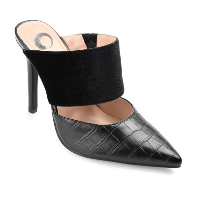 Journee Collection Womens Sutonn Mules High Stiletto Pointed Toe Pumps