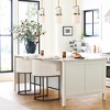 Arceso 4pcs Counter Height Bar Stools, Modern Counter Stools Upholstered Barstools, with Curved Backrest and Arms - 2 of 4