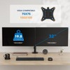 Mount-It! Dual Monitor Desk Mount, Dual Monitor Arm Fits 2 Monitors max. 32" / 19.8 Lbs., Full Motion Adjustment Monitor Mount with C-Clamp, Black - 3 of 4