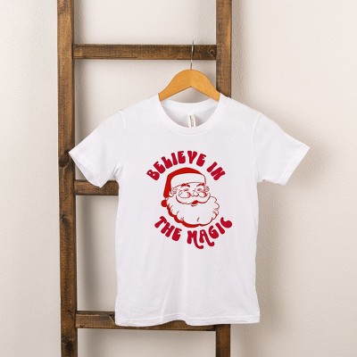 The Juniper Shop Believe In The Magic Santa Toddler Short Sleeve Tee