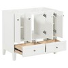 36 Inch Bathroom Vanity, Bathroom Cabinet With 2 Drawers, 4 Soft Closing Doors, Solid Wood Frame - 4 of 4