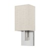 Livex Lighting Meridian 1 - Light Wall Light in  Brushed Nickel - 3 of 4