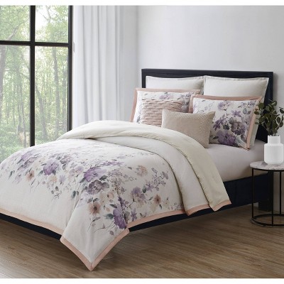 3pc Queen Ellis Comforter Set Purple - Charisma