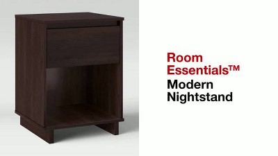 Modern Nightstand Espresso - Room Essentials™ : Target