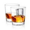 JoyJolt Carina Crystal Whiskey Glasses - Set of 2 Old Fashioned Whiskey Glass Crystal Glass - 8.4 oz - 3 of 4