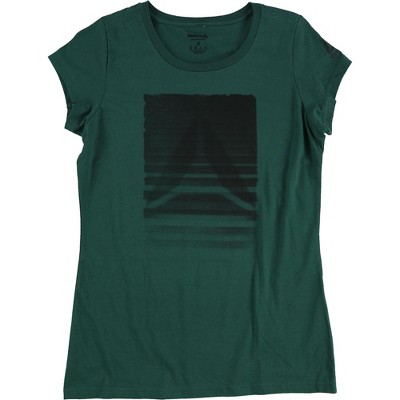 Reebok Womens Gradient Logo Graphic T-Shirt