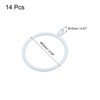 Unique Bargains Metal Electroplating Curtain Rod Accessory Curtain Rings 14 Pcs - 2 of 4