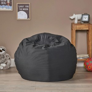 NicBex Polyester Round Bean Bag Chair with High-Density Foam,Lazy Sofa Chair for Adults,Modern Lounge Chair for Living Room - 1 of 4