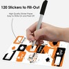Big Dot of Happiness Orange Grad Best is Yet to Come Assorted Orange Graduation Party Gift Tag Labels To and From Stickers 12 Sheets 120 Stickers - 3 of 4