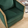 Corduroy Swivel Barrel Chair, Comfortable Accent Sofa Chair, 360 Degree Swivel Barrel Club Chair, Leisure Arm Chair for Home, Hotel - 3 of 4