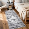 Area Rug Living Room Rug: Washable Modern Abstract Soft Thin Rug Indoor Floor No Slip Stain Resistant Carpet - 2 of 4