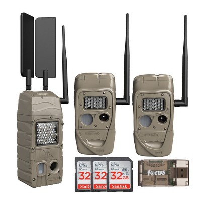 Cuddeback CuddeLink PowerHouse IR Cell Trail Camera (AT&T Model) Small Bundle