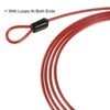 Unique Bargains Security Steel Cable Coated Luggage Lock Wire Rope Double Loops - 4 of 4