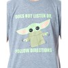 Star Wars Men's The Mandalorian Baby Yoda Grogu Cartoon Sleep Pajama Set Multicolored - image 2 of 4