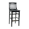 Flash Furniture HERCULES Series Finished School House Back Wooden Restaurant Barstool - 3 of 4