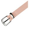 INSPIRE CHIC Women Faux Leather Gold/Silver Buckle Belt 0.9" Waist Belts for Jeans Pants Dresses - 2 of 4