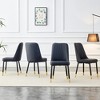 Set of 2/4 Dining Chair Dinner Chair Armless Chairs with Padded Seat - Modernluxe - 2 of 4