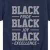 Boys' - Instant Message - Black Pride Joy Excellence Short Sleeve Graphic T-Shirt - 2 of 4