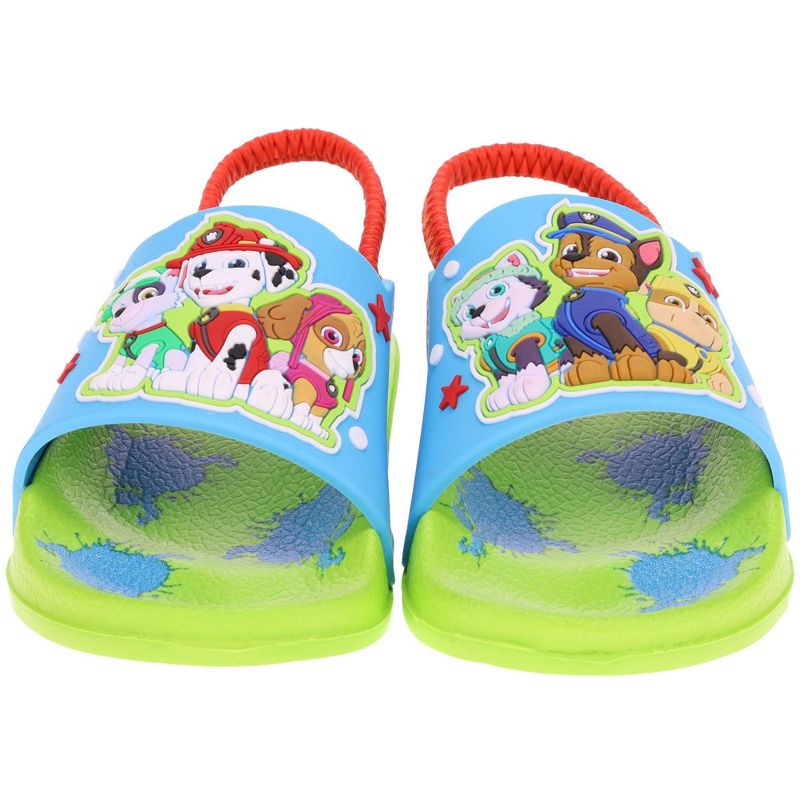 Paw Patrol Boy's and Girl's Mismatch Slide Sandal,Chase,Marshall,Skye Everest,with BackStrap,Toddler Size 6 to 11, 3 of 6