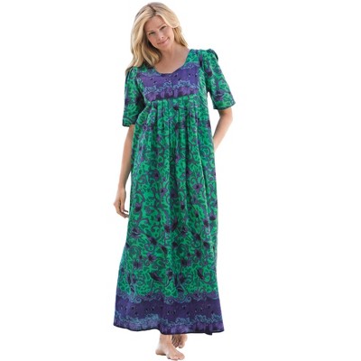 kelly green folk floral