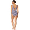 Women's Shibori Geo Underwire Panel One Piece Swimsuit - 4 of 4