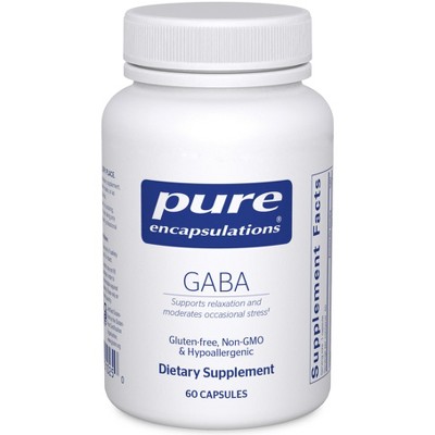Pure Encapsulations GABA - Supplement to Support Relaxation & Moderation of Occasional Stress - With Premium GABA Amino Acids