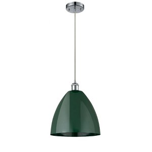 Plymouth Dome - 1 Light Cord Hung Mini Pendant In Industrial Style-14.75 Inches Tall and 12 Inches Wide - 1 of 1