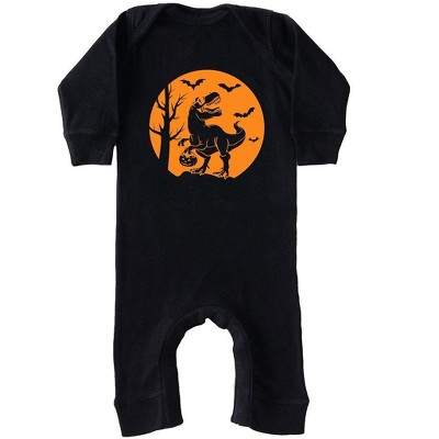 The Juniper Shop Dinosaur Moon Baby Romper - 12 Month - Black