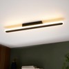 Rennnsan Selorine 23"W Hardwired Linear Modern LED Dimmable Wall Sconce in Black - 4 of 4