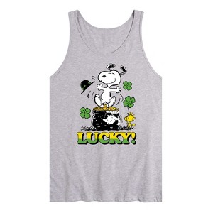Men's - Peanuts - Lucky Graphic Tank Top - 1 of 3